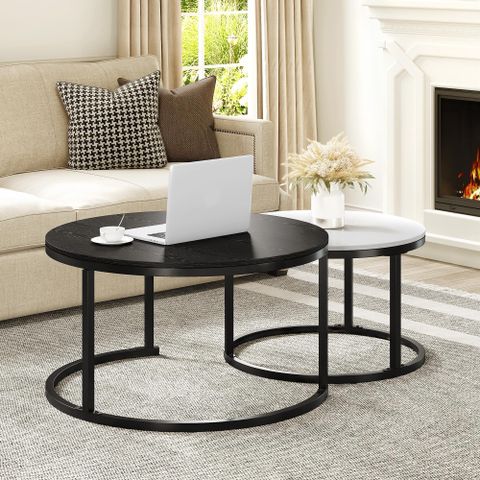 How a Black Nesting Coffee Table Set Can Enhance Your Small Space